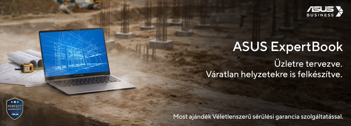 ASUS ExpertBook - Véletlenszerű sérülési garancia szolgáltatás